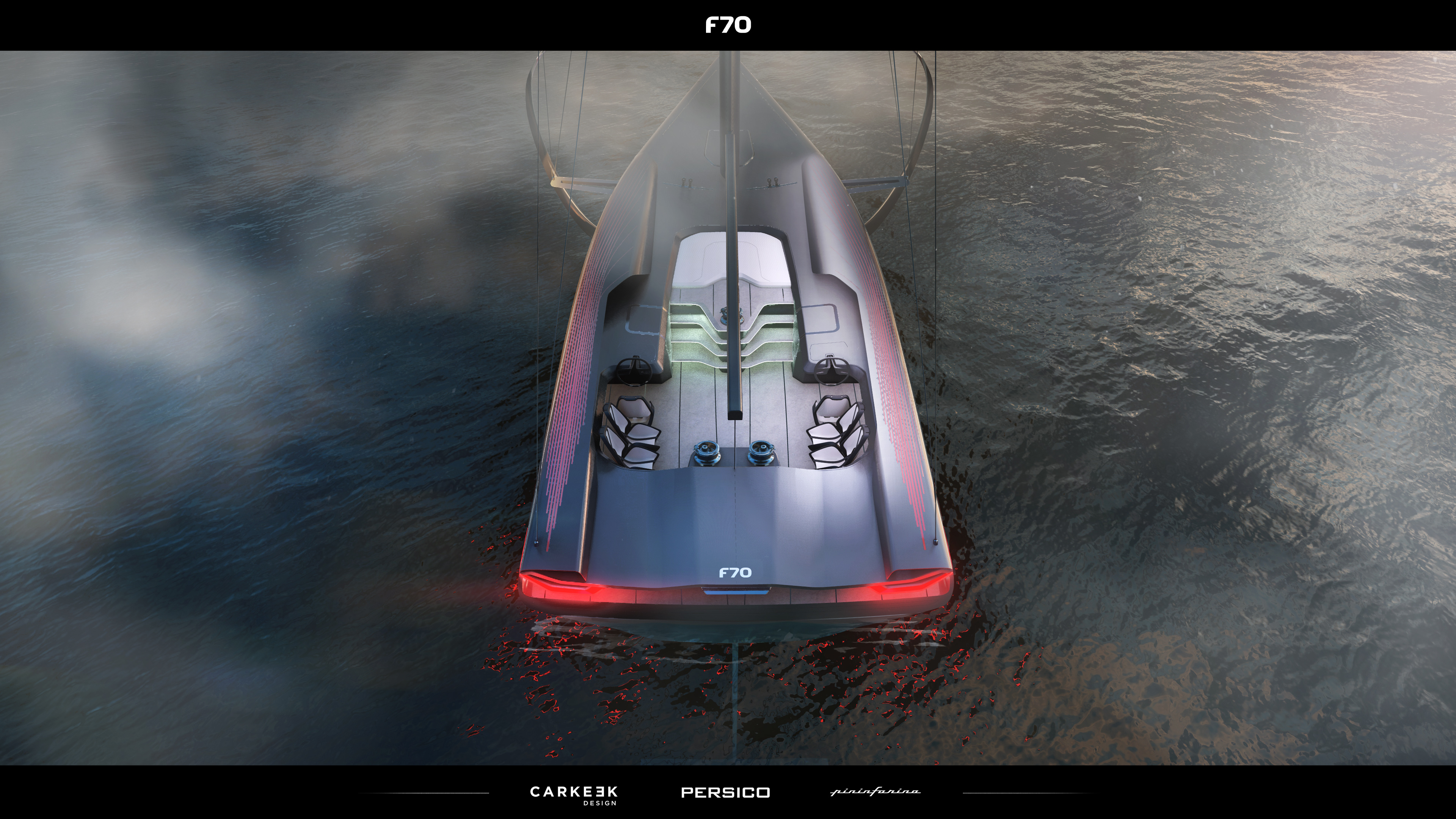 Pininfarina nautical is collaborating with Carkeek and Persico Marine on the Persico F70 project