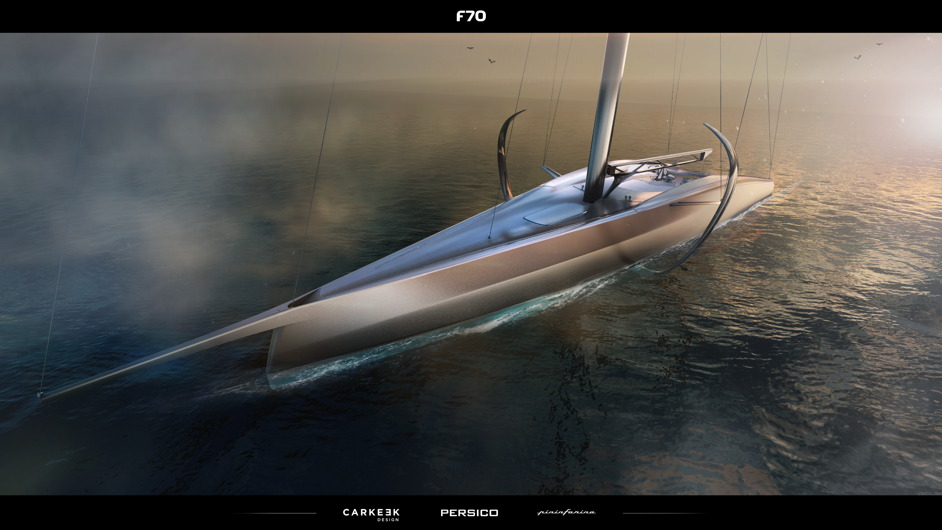 Pininfarina nautical is collaborating with Carkeek and Persico Marine on the Persico F70 project