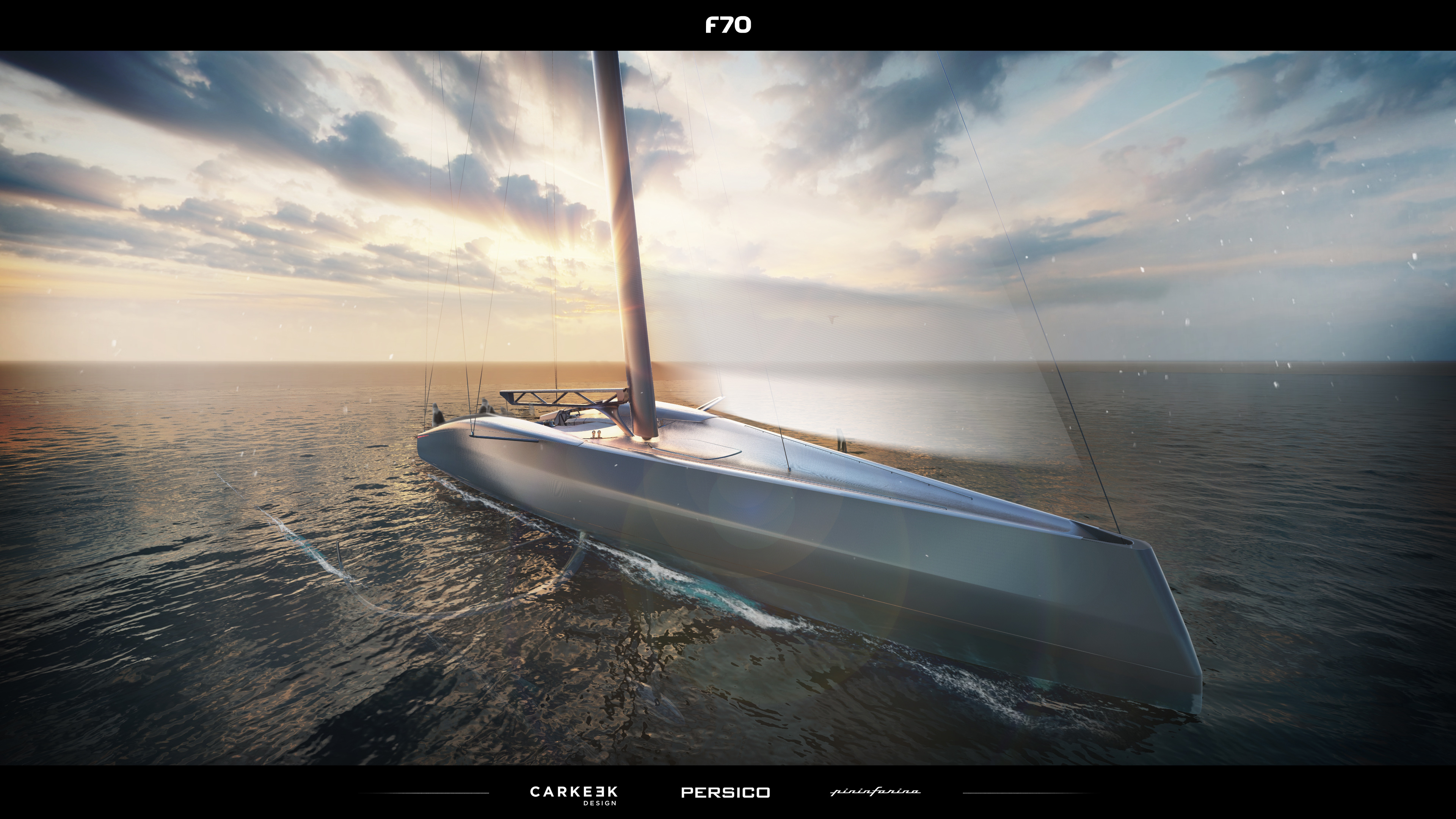 Pininfarina nautical is collaborating with Carkeek and Persico Marine on the Persico F70 project